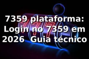 7359 plataforma: Login no 7359 em 2026 – Guia técnico 🔐